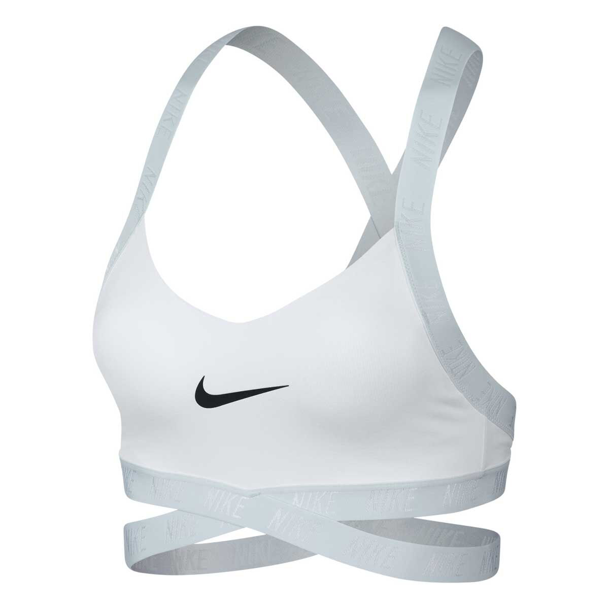 Nike Womens Indy Logo Sports Bra White 