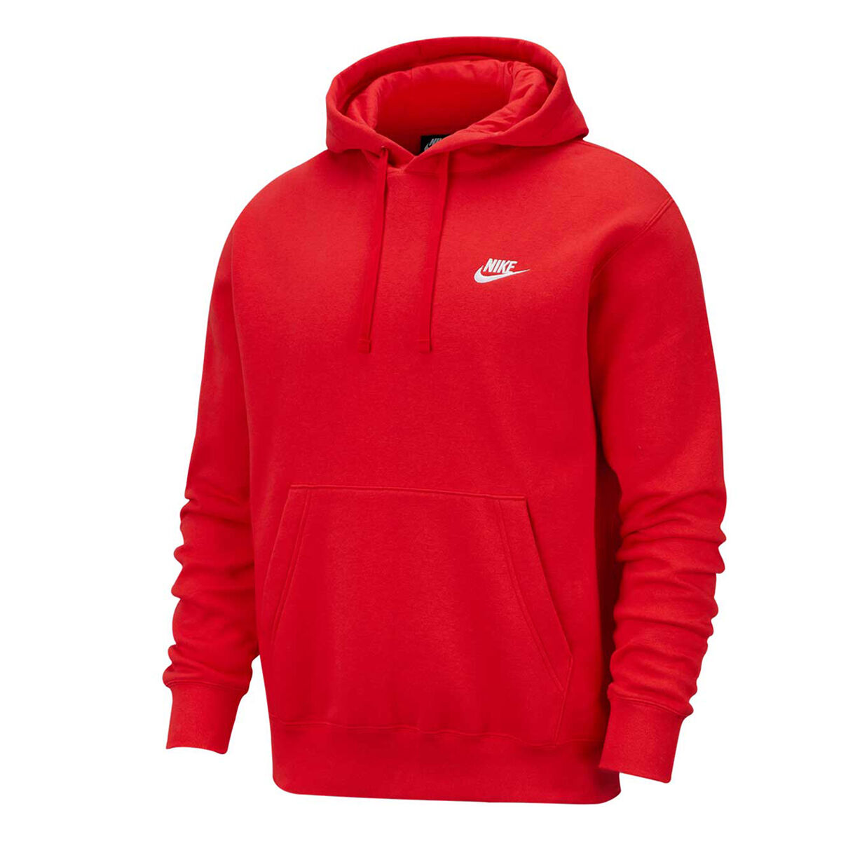 red nike hoodie mens small