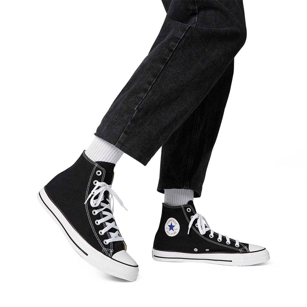 Converse Chuck Taylor All Star Hi Top Casual Shoes Black/White US