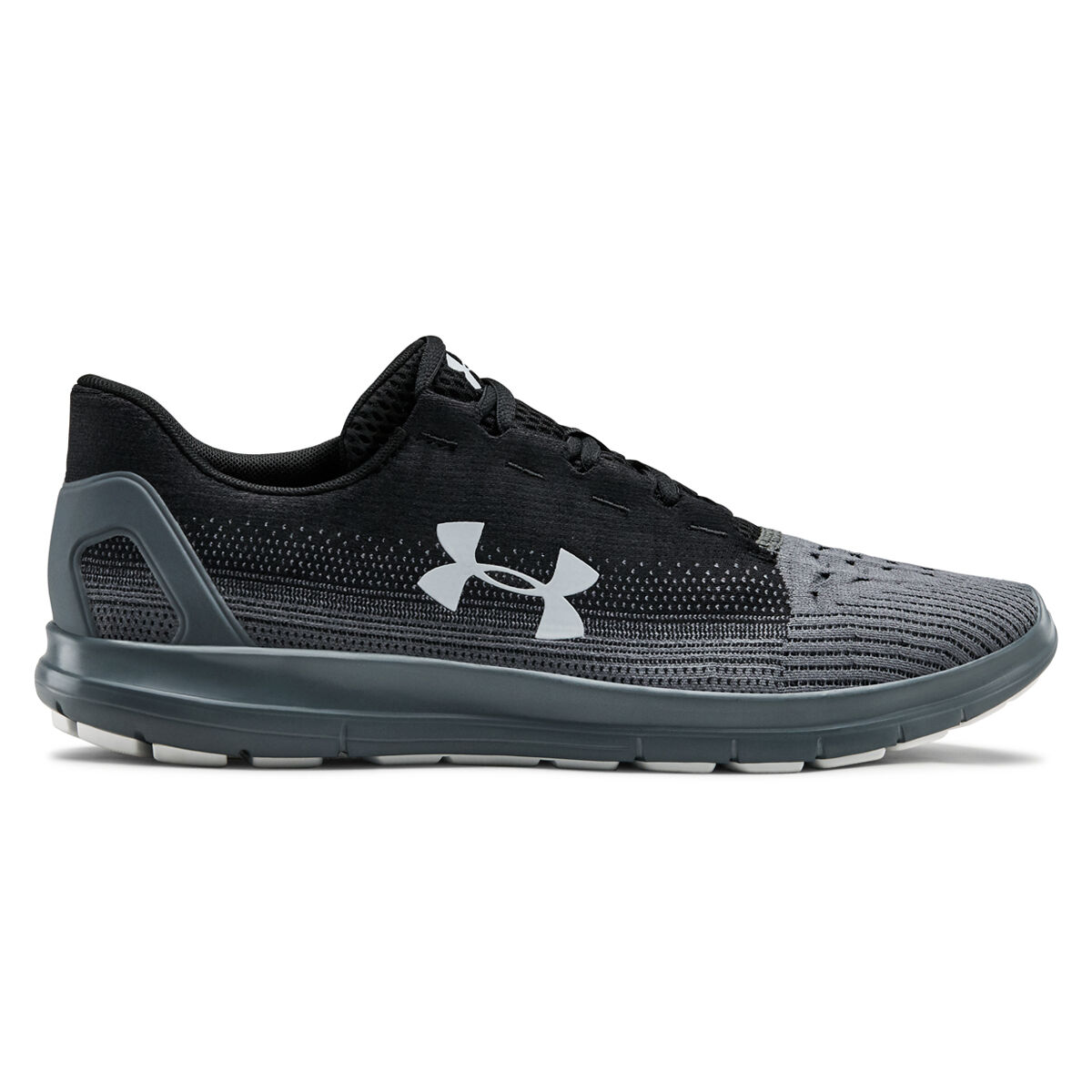 under armour black and grey shoes