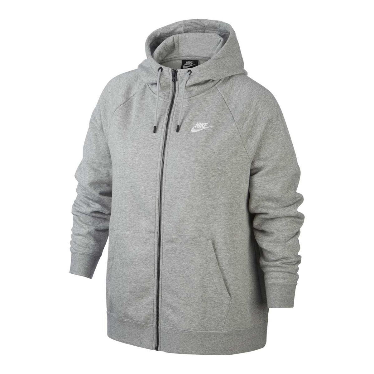 nike essentials grey hoodie