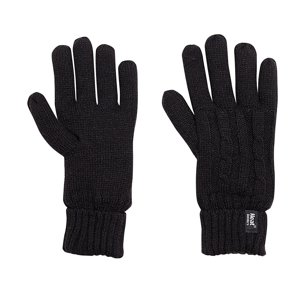 women's black thermal gloves