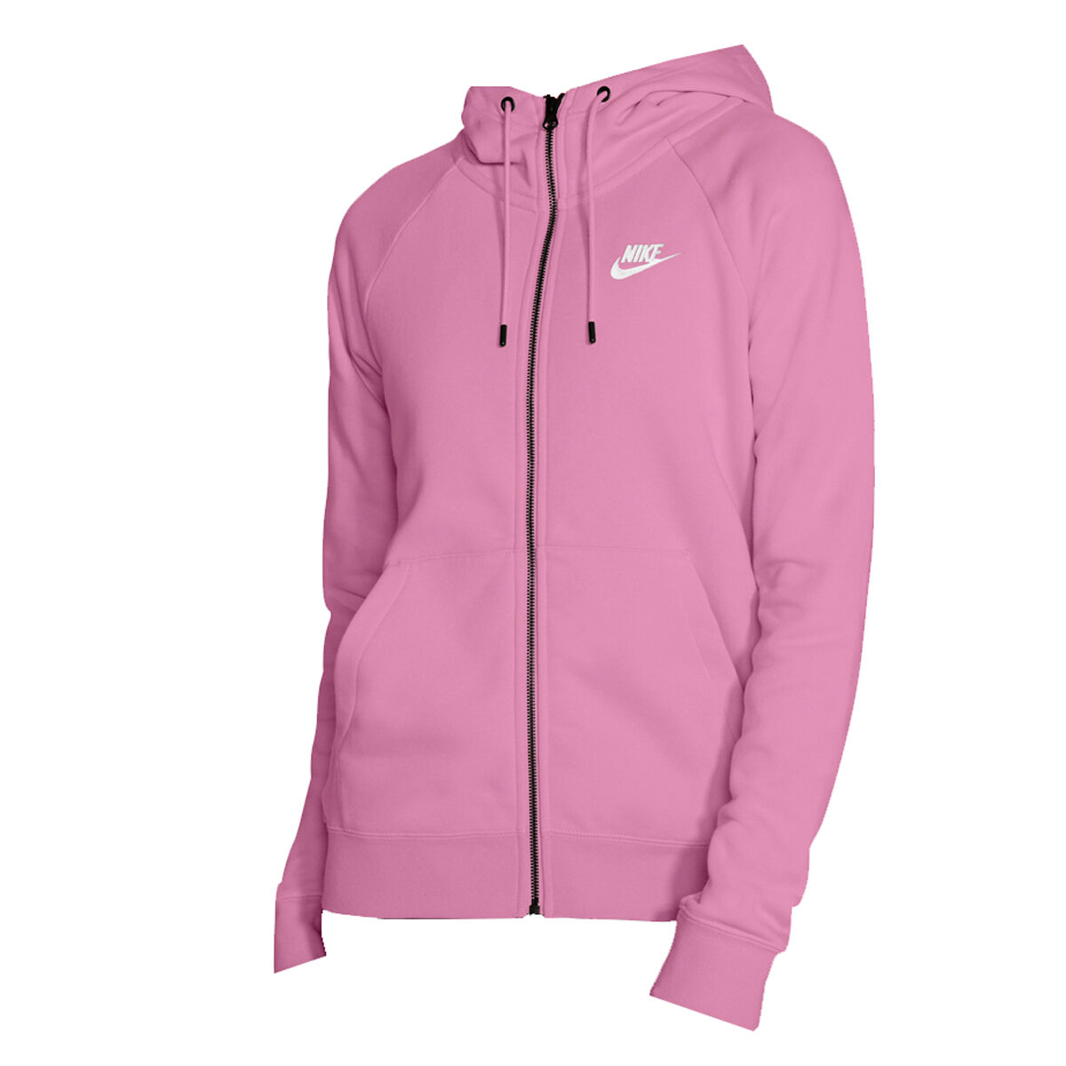 womens pink nike zip up hoodie
