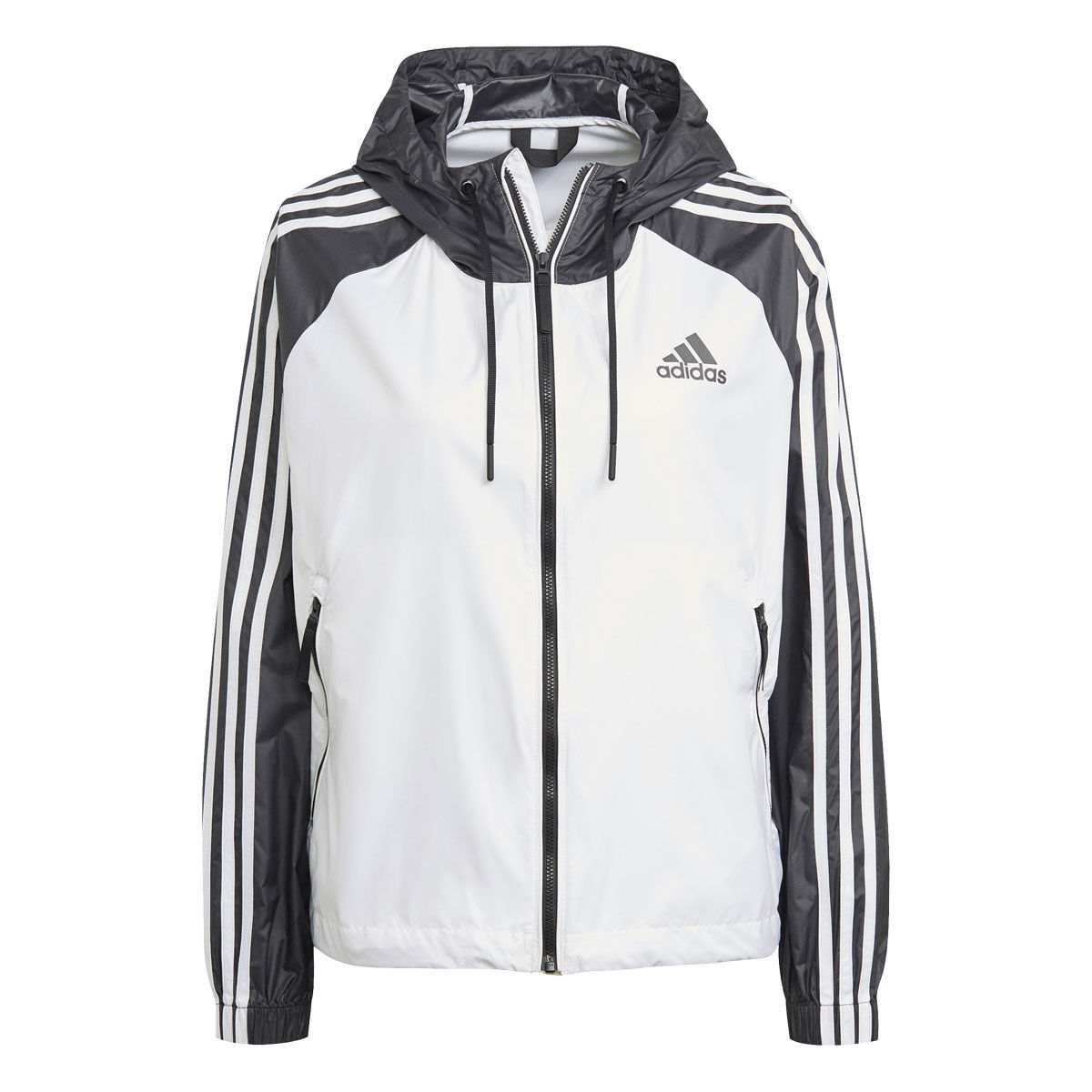 adidas white windbreaker womens