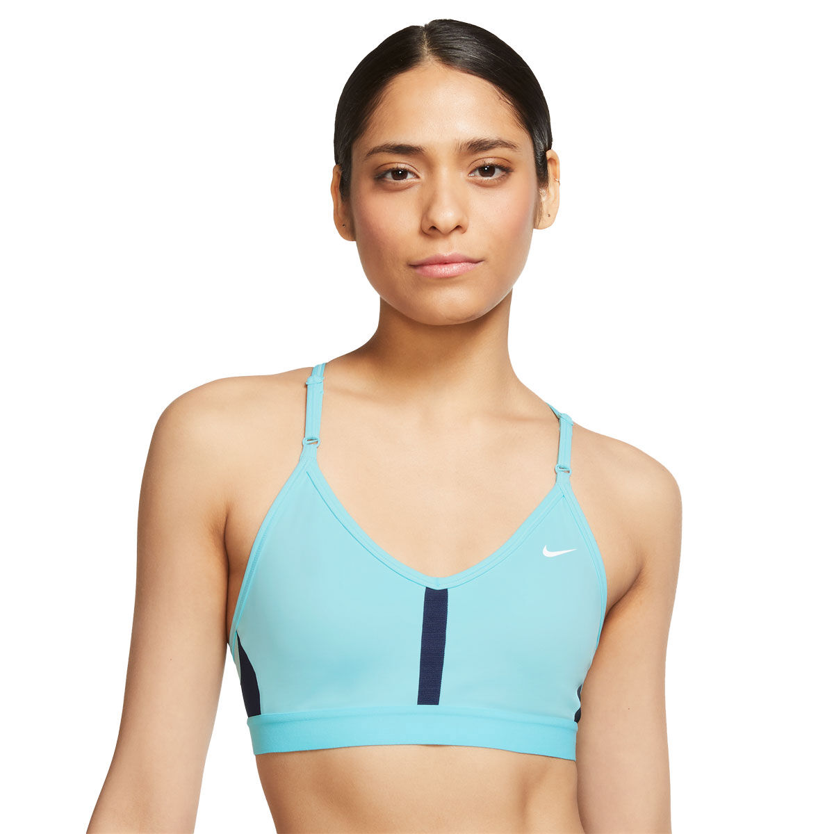 blue nike sports bra