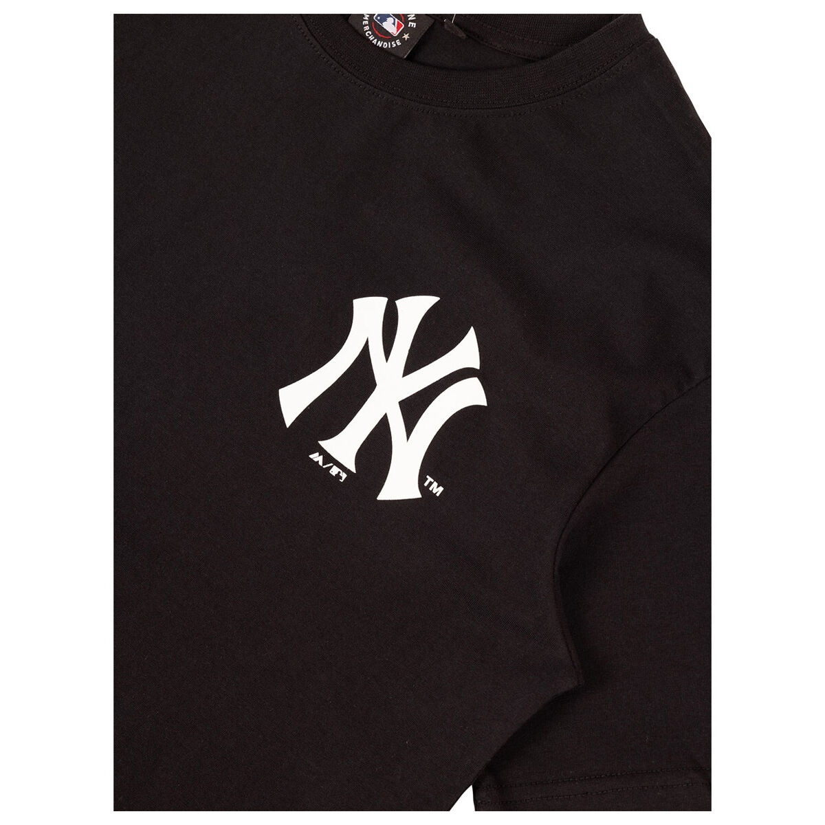 Majestic Longline Yankees T-shirt With Large Logo Back Print in Black for  Men