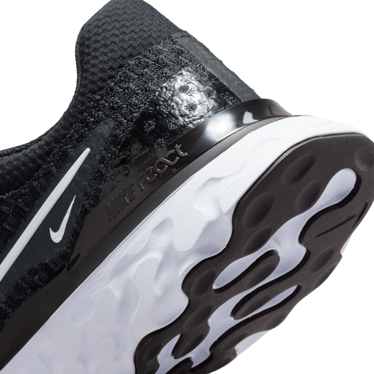 Nike React Infinity Run Flyknit 3 Womens Running Shoes Black/White US 6 ...