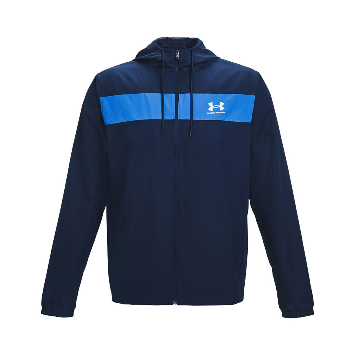 under armour windbreaker black