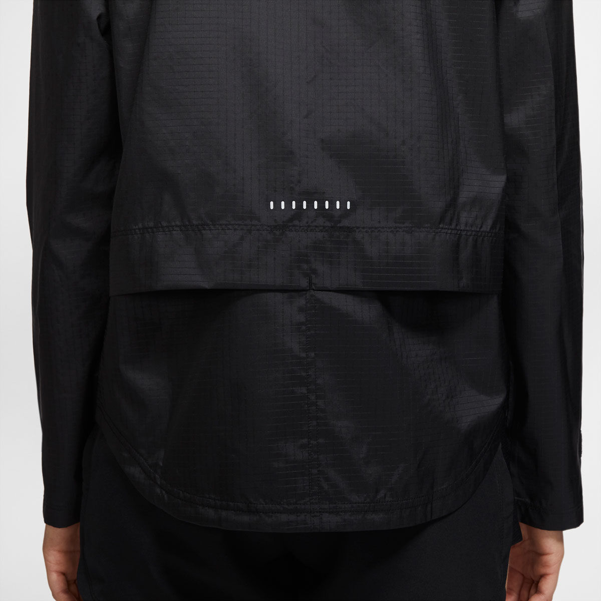 women's essential packable running jacket black