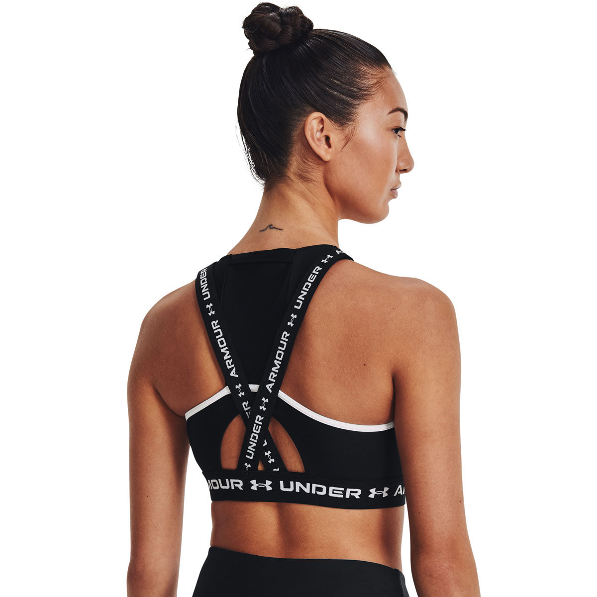 UNDER ARMOUR WOMEN'S MID CROSSBACK SPORTS BRA  The Running Well Store –  Running Shoe Store in Kansas City