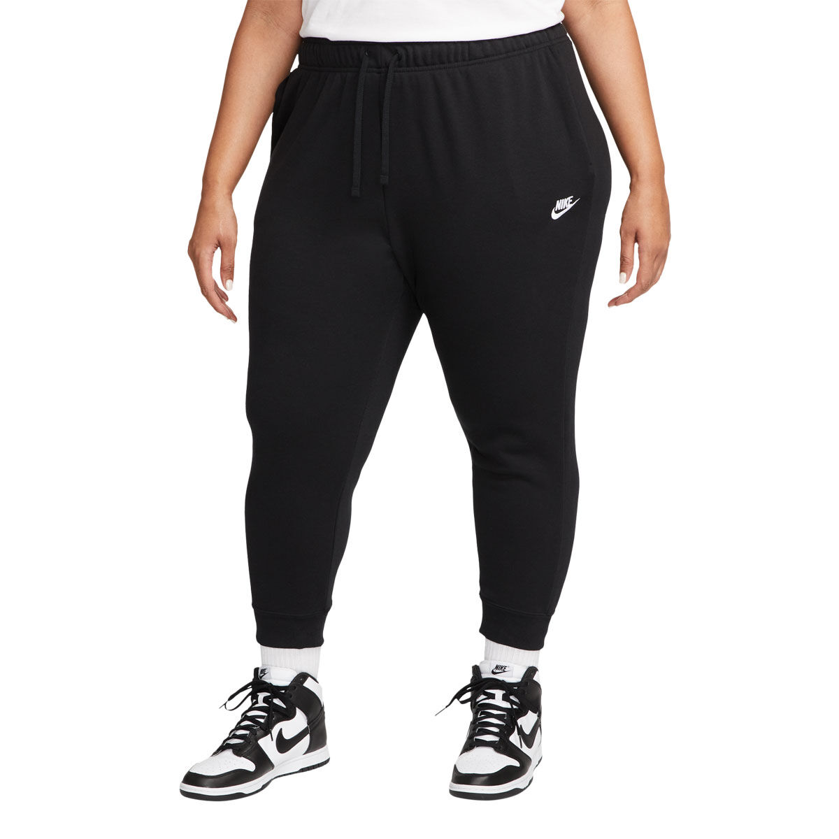 Nike Womens Sportswear Club Fleece Jogger Pants (Plus Size) Black 3XL ...