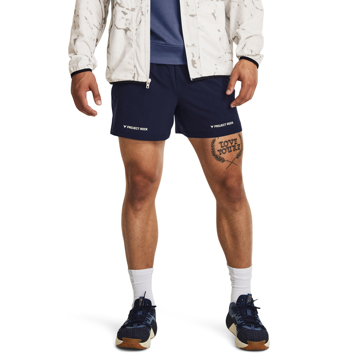Under Armour Project Rock Mens 5-inch Woven Shorts