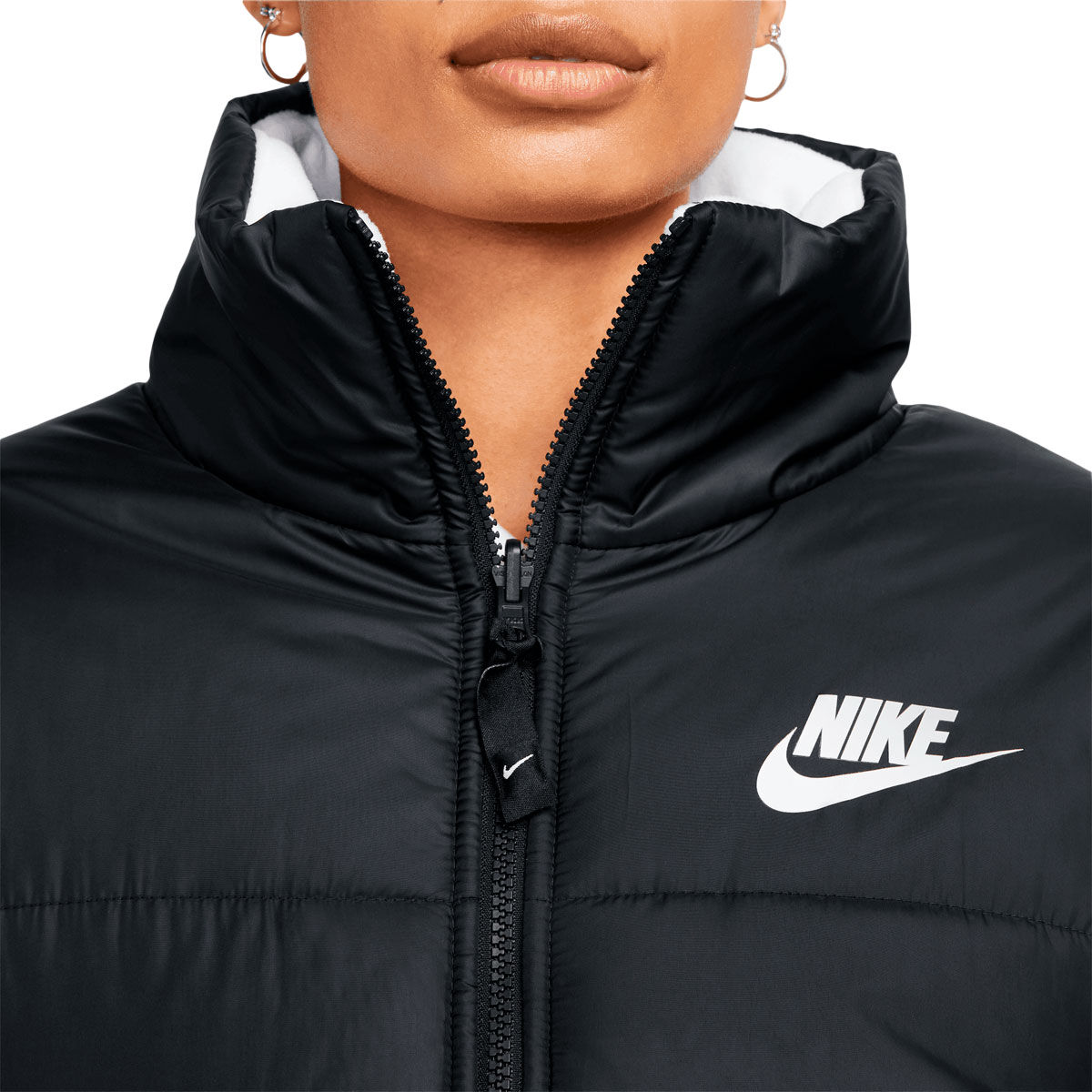 Nike black reversible sale synthetic fill parka