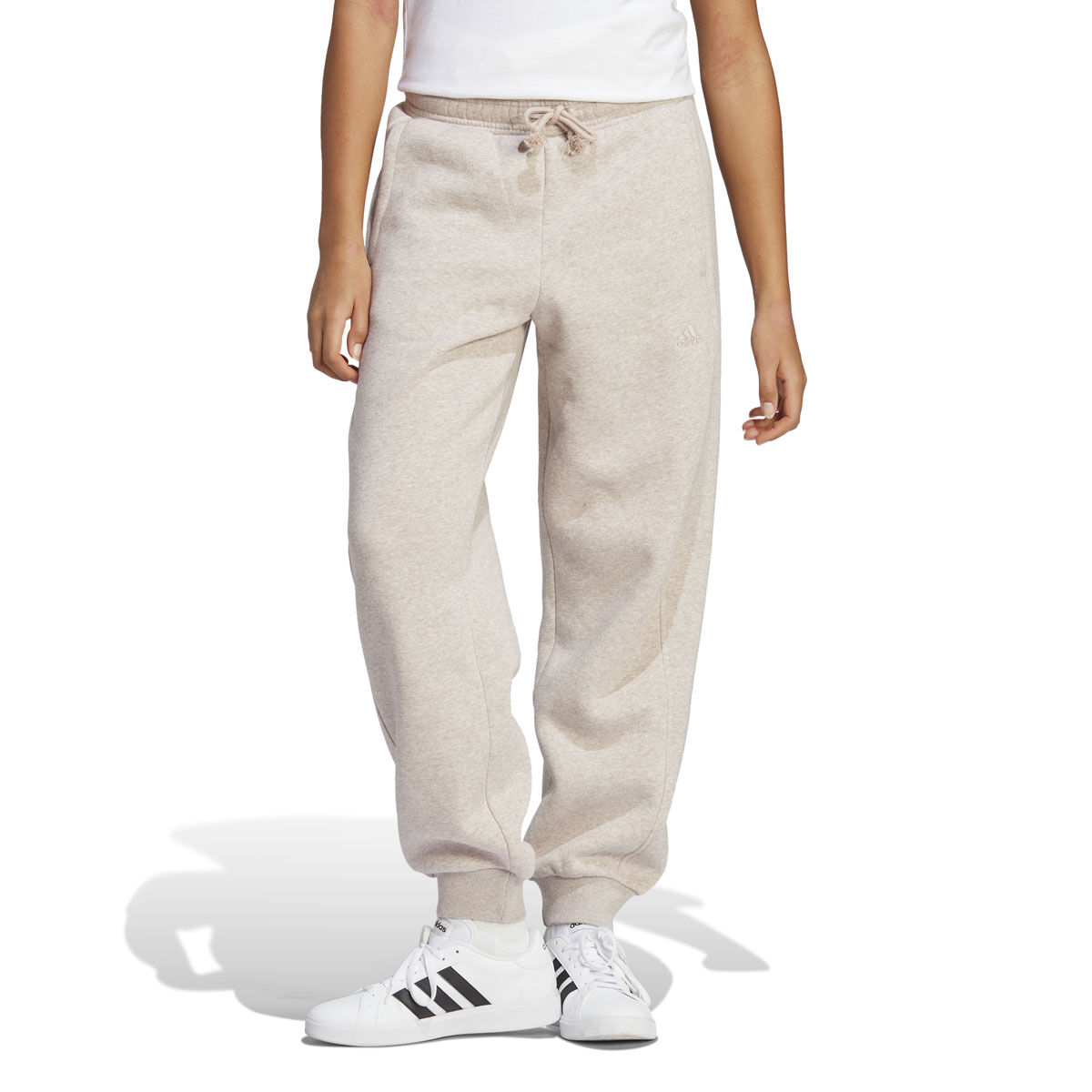 adidas Womens ALL SZN Fleece Jogger Pants Taupe S, Taupe, rebel_hi-res