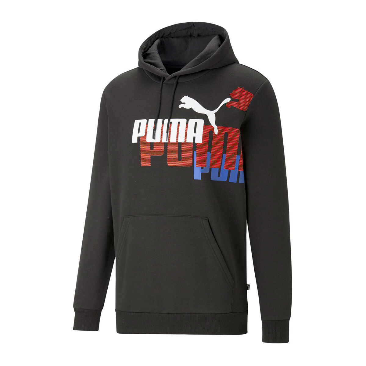 PUMA Mens Essentials+ Logo Power Hoodie Black M | Rebel Sport