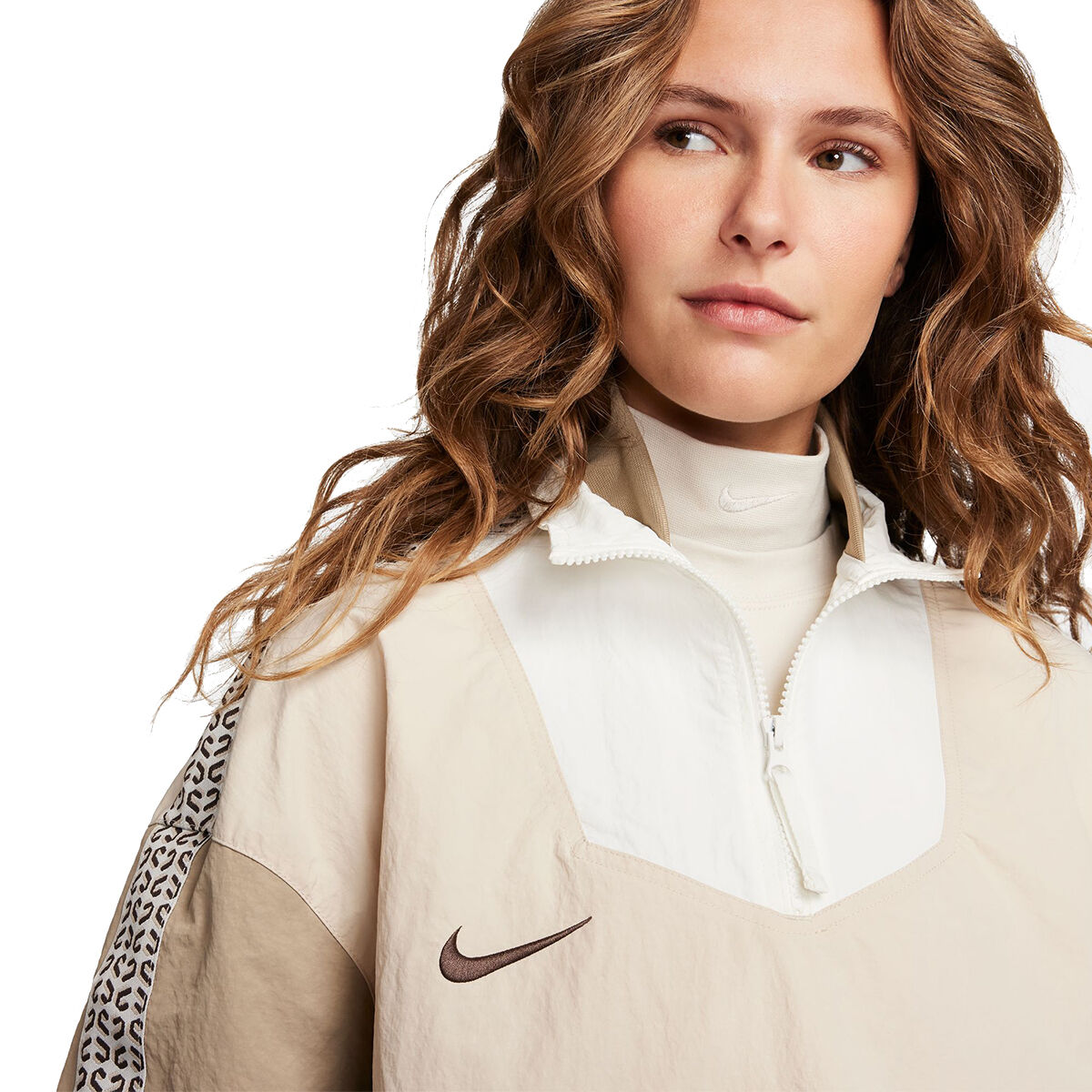Nike Womens Sportswear Tracksuit Jacket Beige L