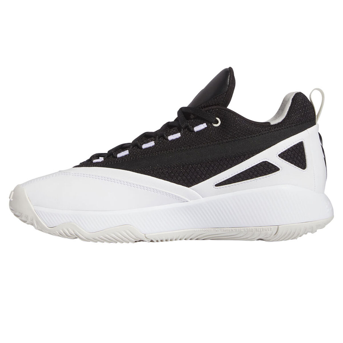 adidas Dame Certified 2 Basketball Shoes White/Black US Mens 7 / Womens 8, White/Black, rebel_hi-res