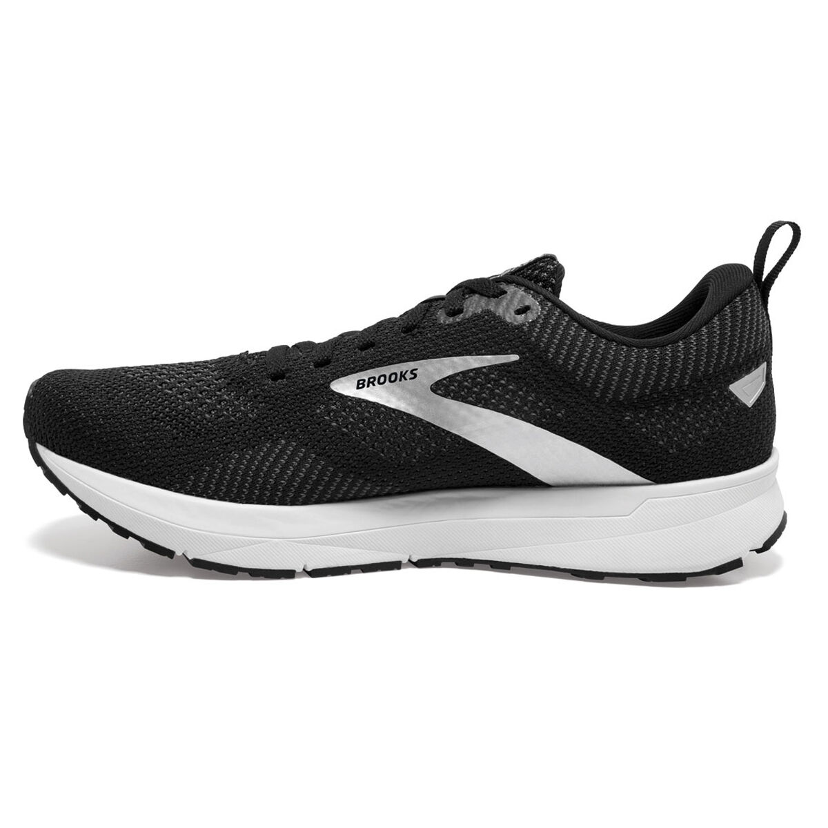 black and white brooks shoes