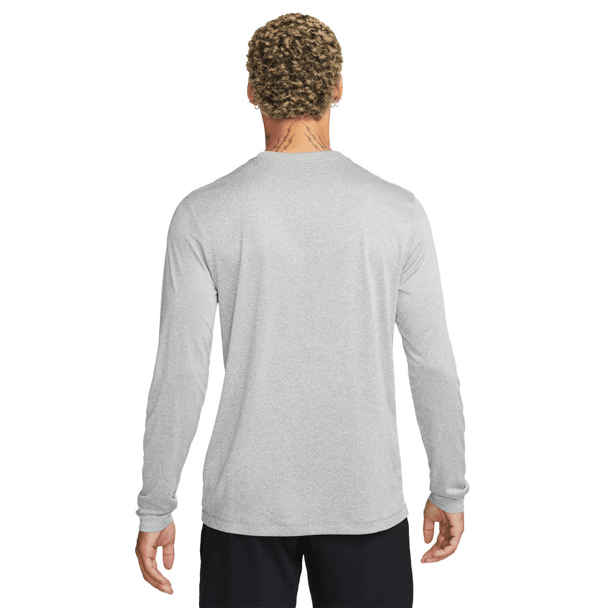 Nike Men's Bucks Essential Practice Long Sleeve Tee Dark Grey Size L | MODA3