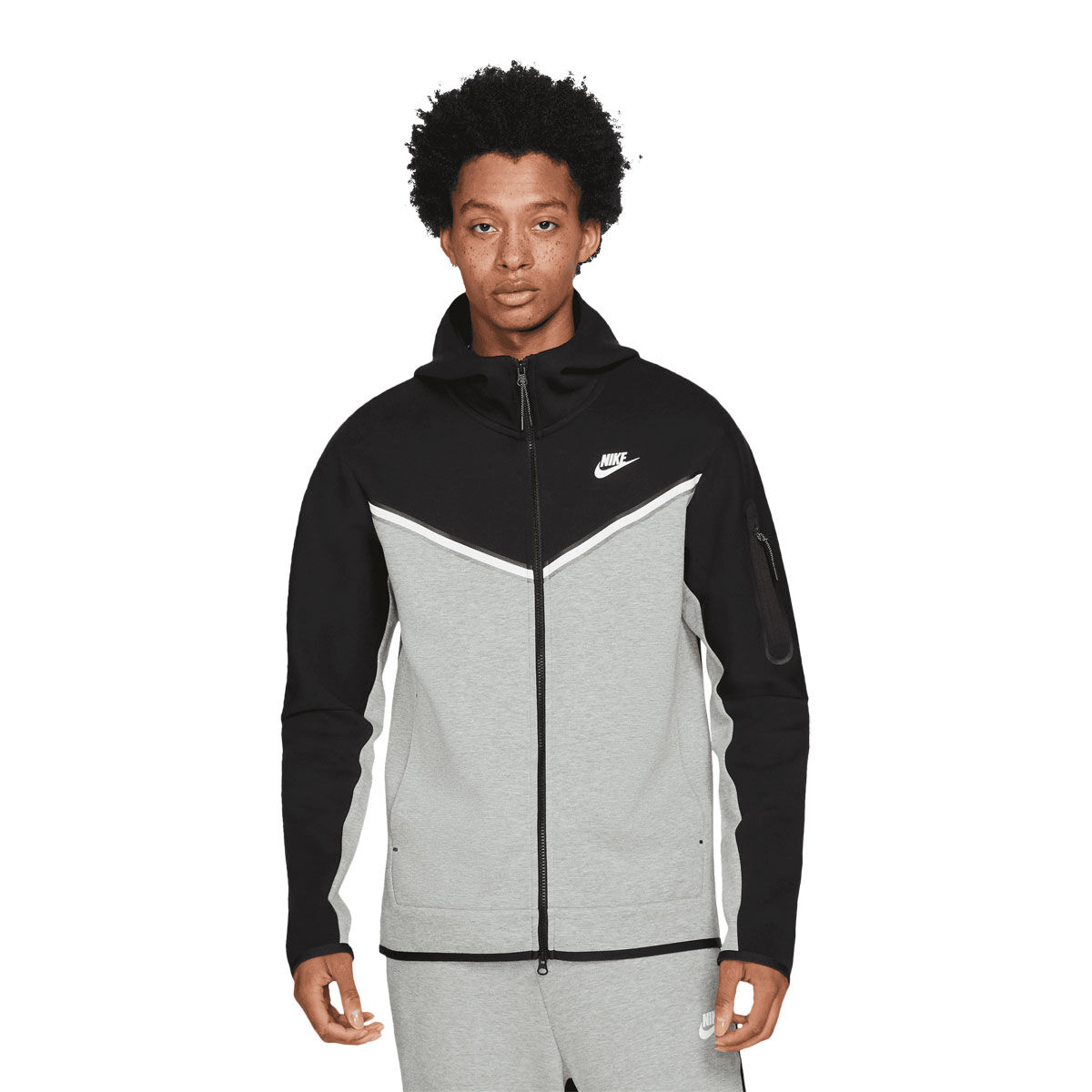 Nike Mens Sportswear Tech Fleece Full-Zip Hoodie Black XXL | Rebel Sport