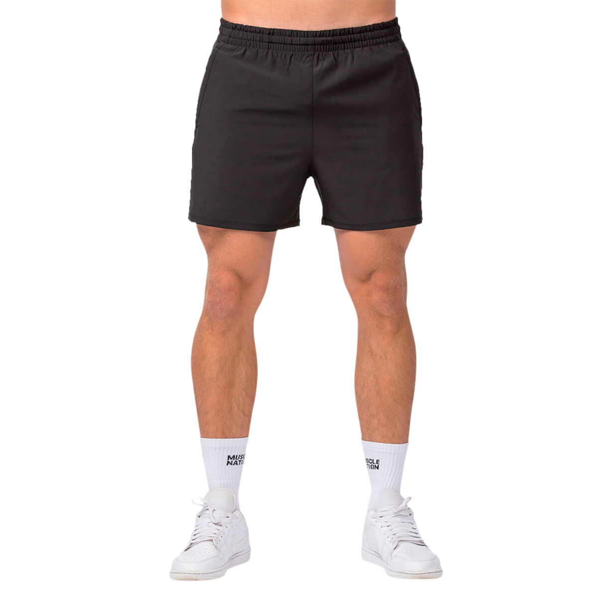 Muscle Nation New Heights 4 Inch Shorts Black L | Rebel Sport