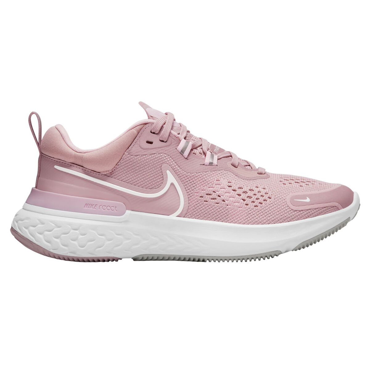 nike running react miler trainers in pink