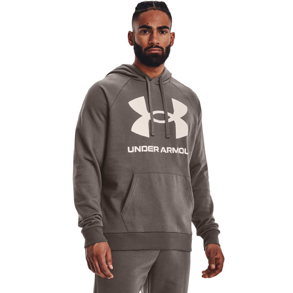 Mens under armour big logo sales hoodie