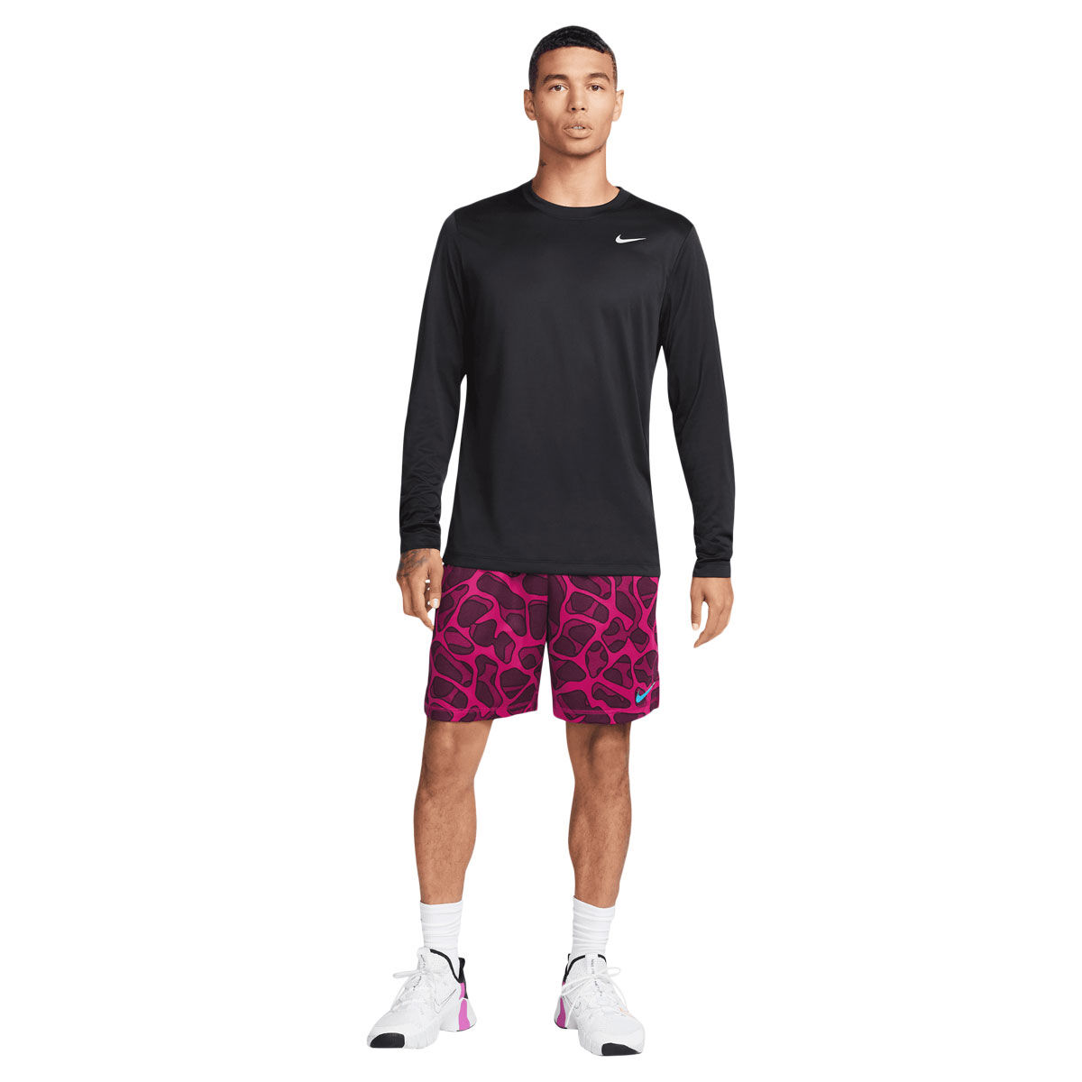 Nike Mens Dri-FIT Legend Long Sleeve Tee Black 3XL