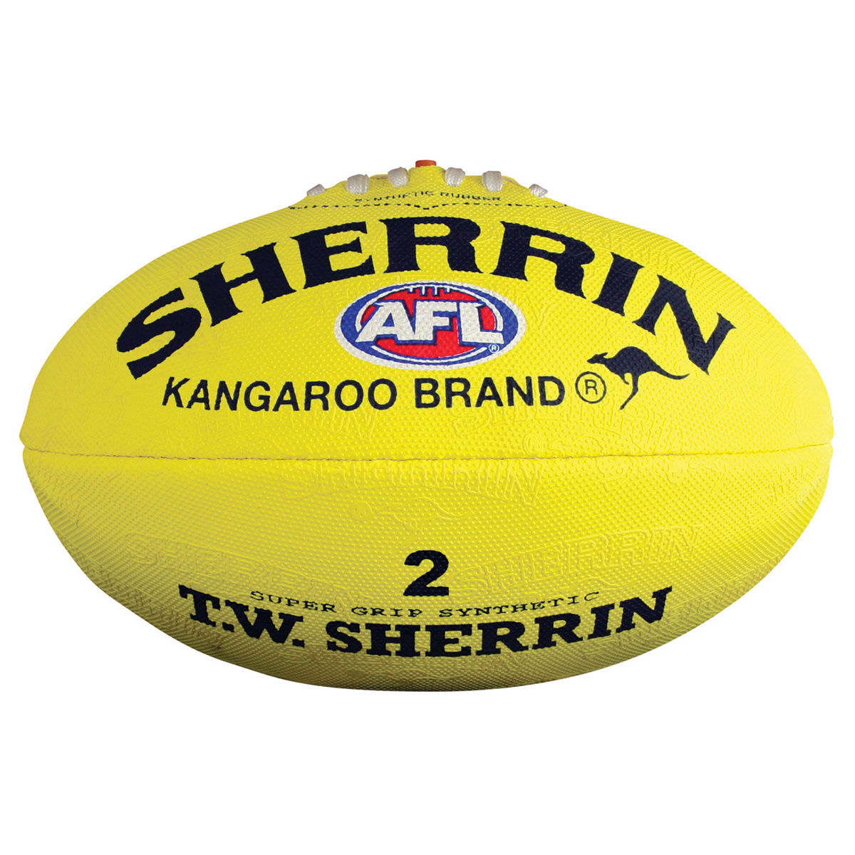 Sherrin Synthetic Australian Rules Ball Yellow 2