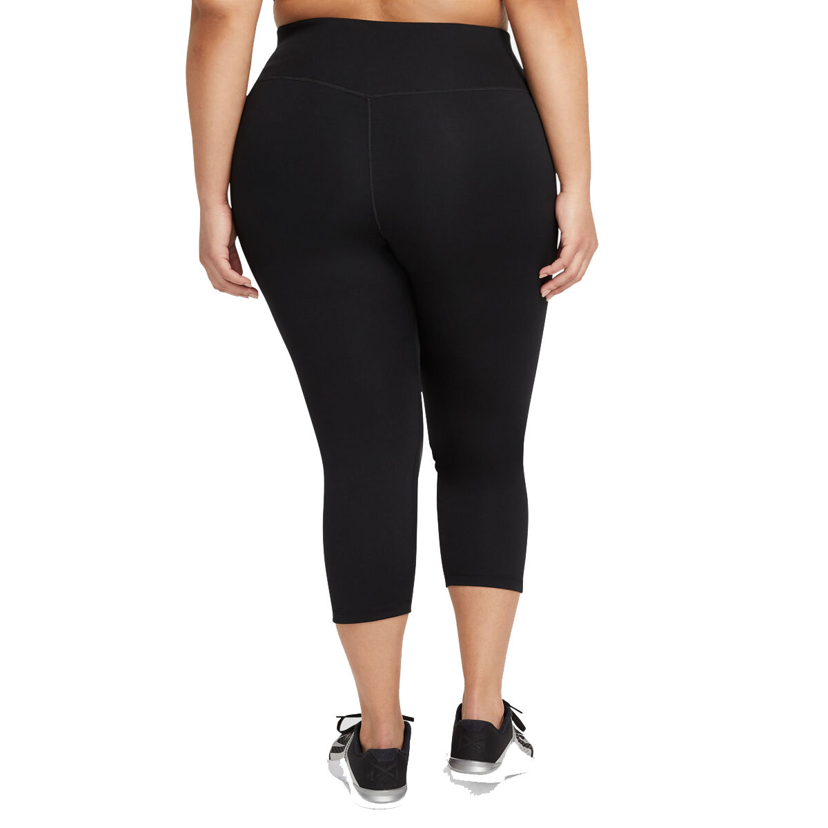 Champion Plus Size Soft Touch Cropped Leggings Women's 3X Black Elastic  Pull On