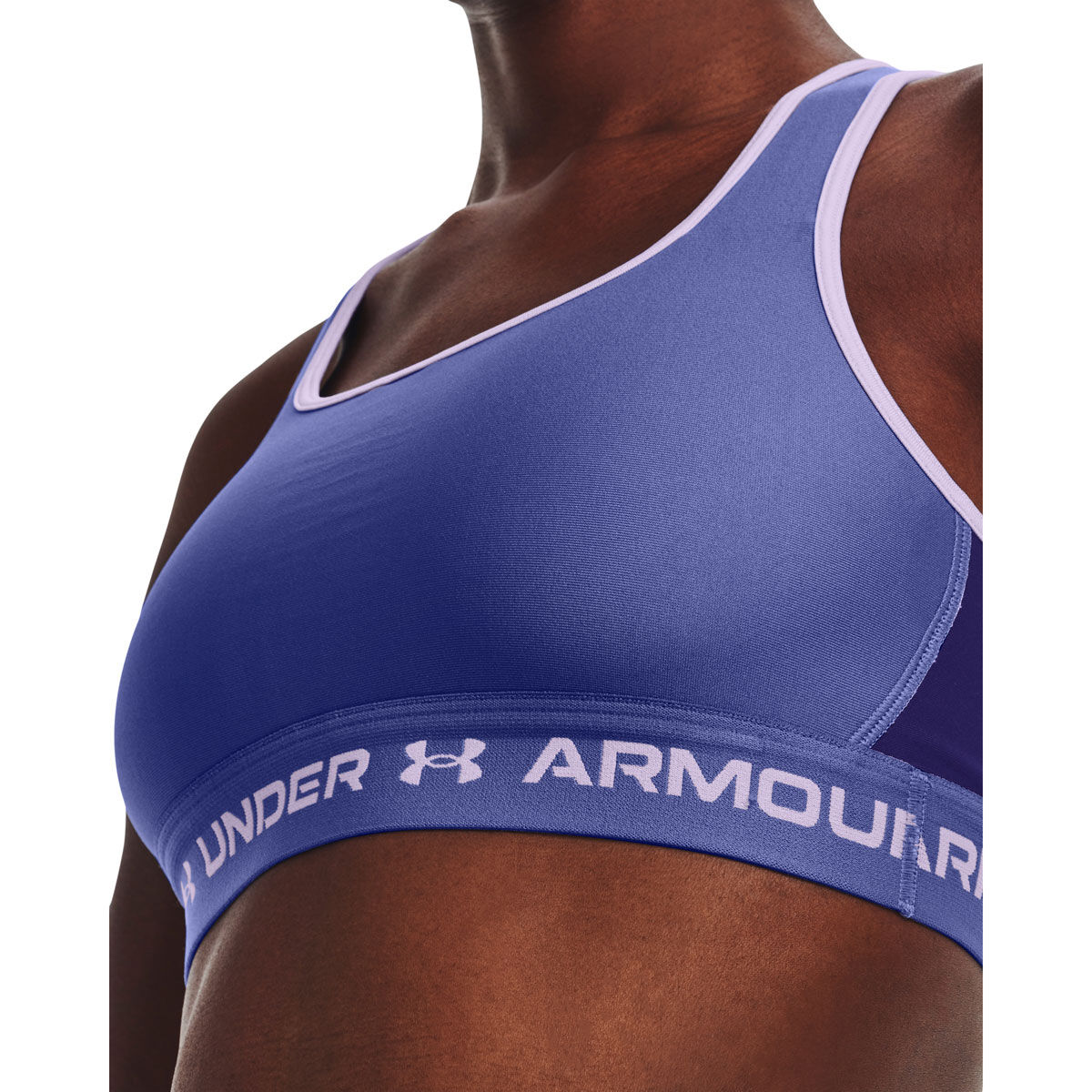 Under Armour Womens Mid Crossback Sports Bra Blue M