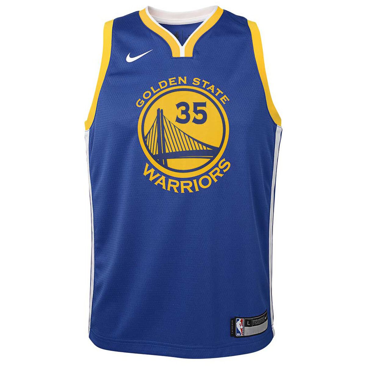 Golden State Warriors No35 Kevin Durant 2016 Home White New Swingamn Jersey