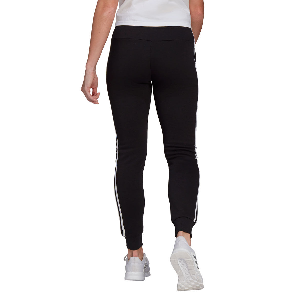 ADIDAS Women's Essentials 3 Stripe Athletic Tights L/Black/C 