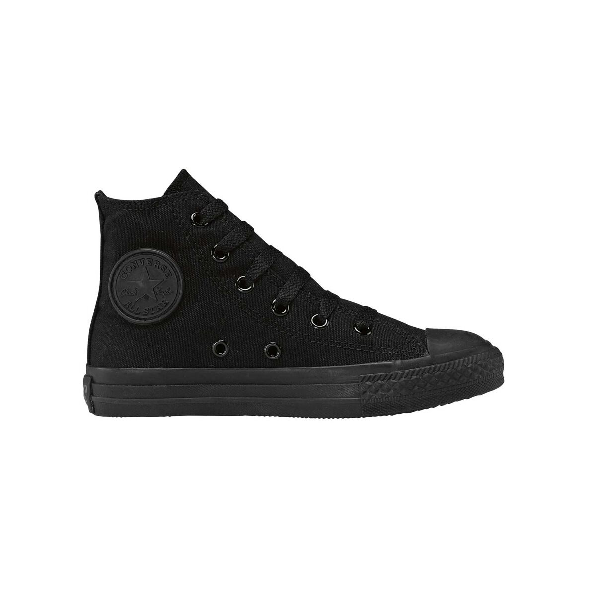 Converse Taylor All Star Classic High Top PS Kids Shoes Black US 12 Rebel Sport
