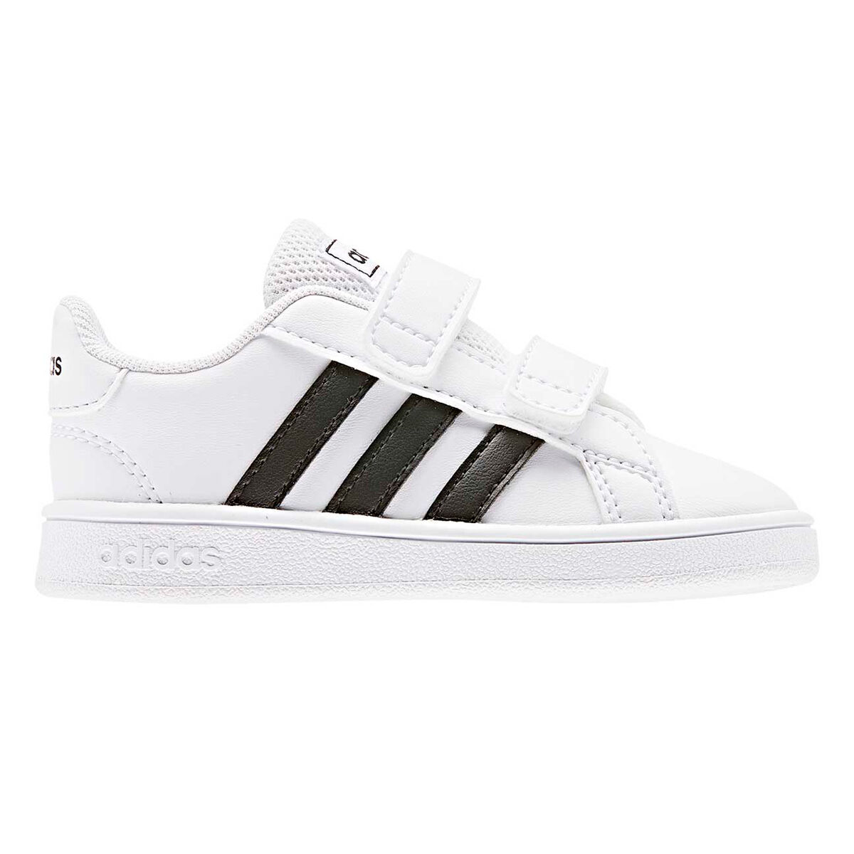 adidas Grand Court Toddlers Shoes White/Black US 7 | Rebel Sport