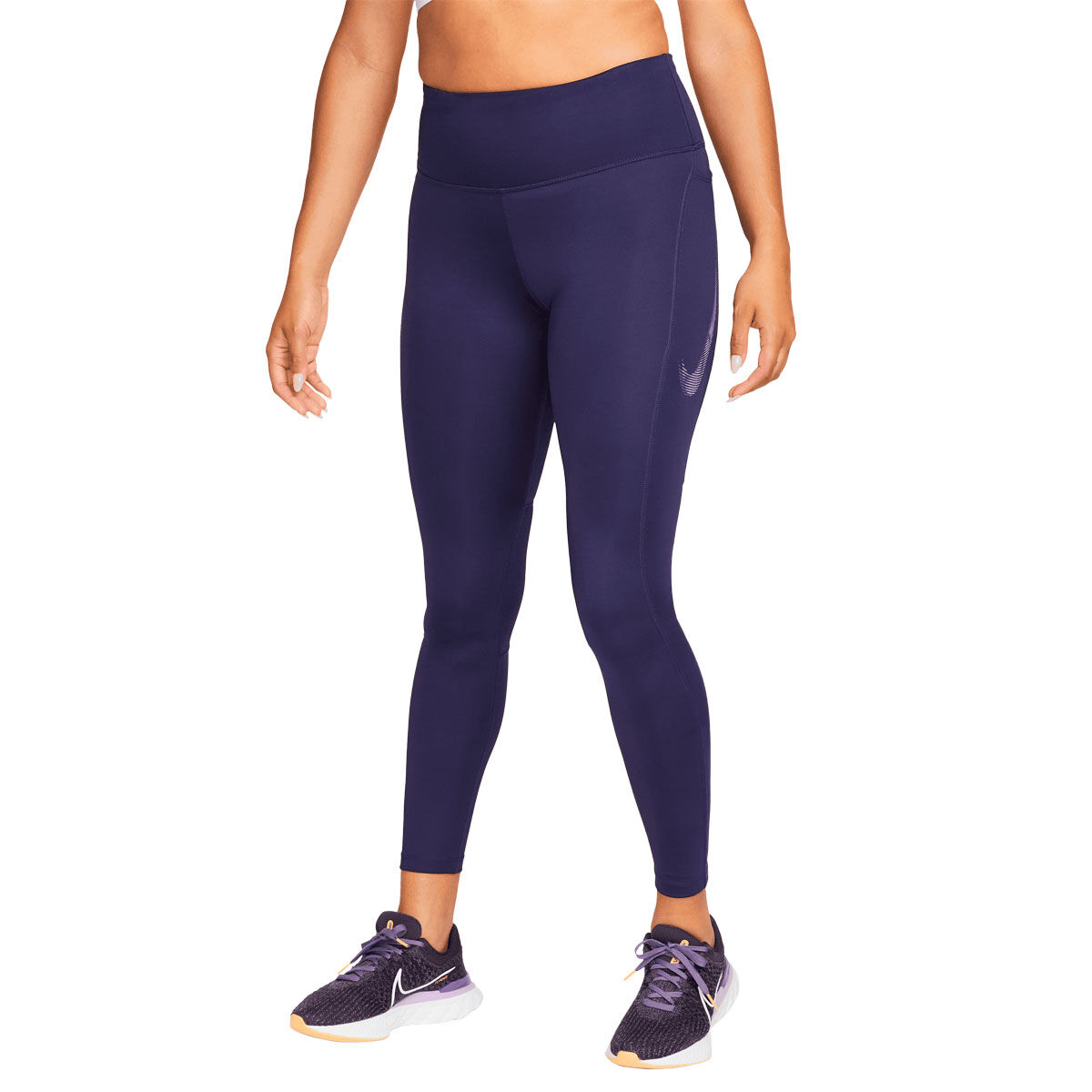 Nike Womens Fast Mid-Rise 7/8 Running Tights | Rebel Sport