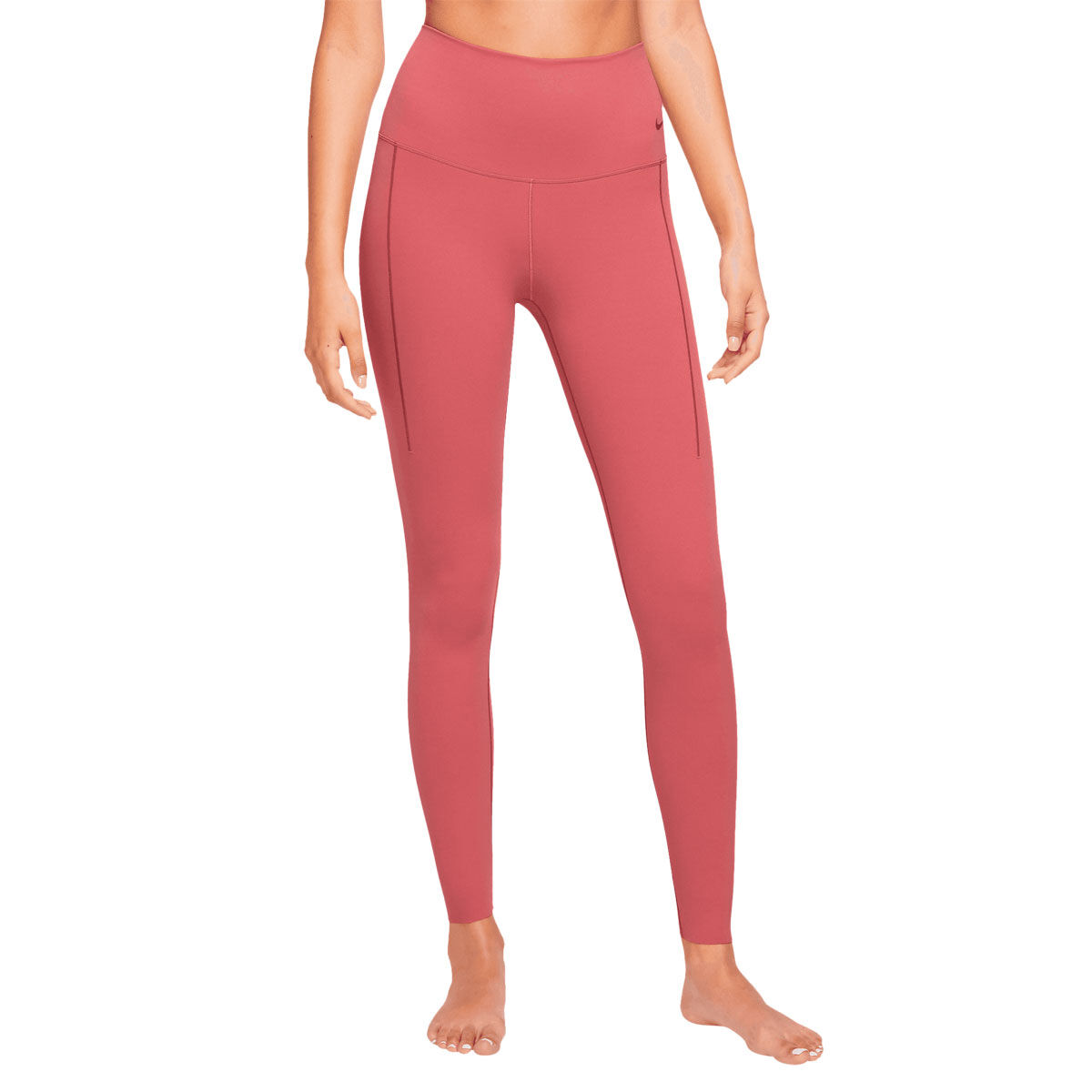 ADIDAS Women's High-Waisted Tight Fit Logo Leggings NWT Wild Pink SIZE:  LARGE