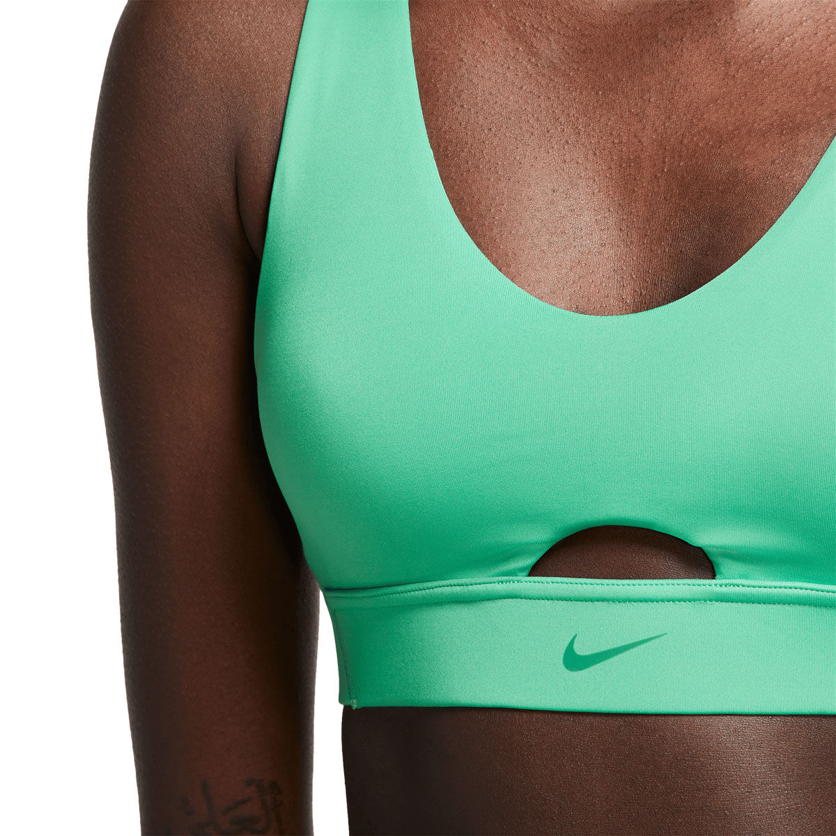 Indy Plunge Cutout Medium-Support Padded Sports Bra by Nike