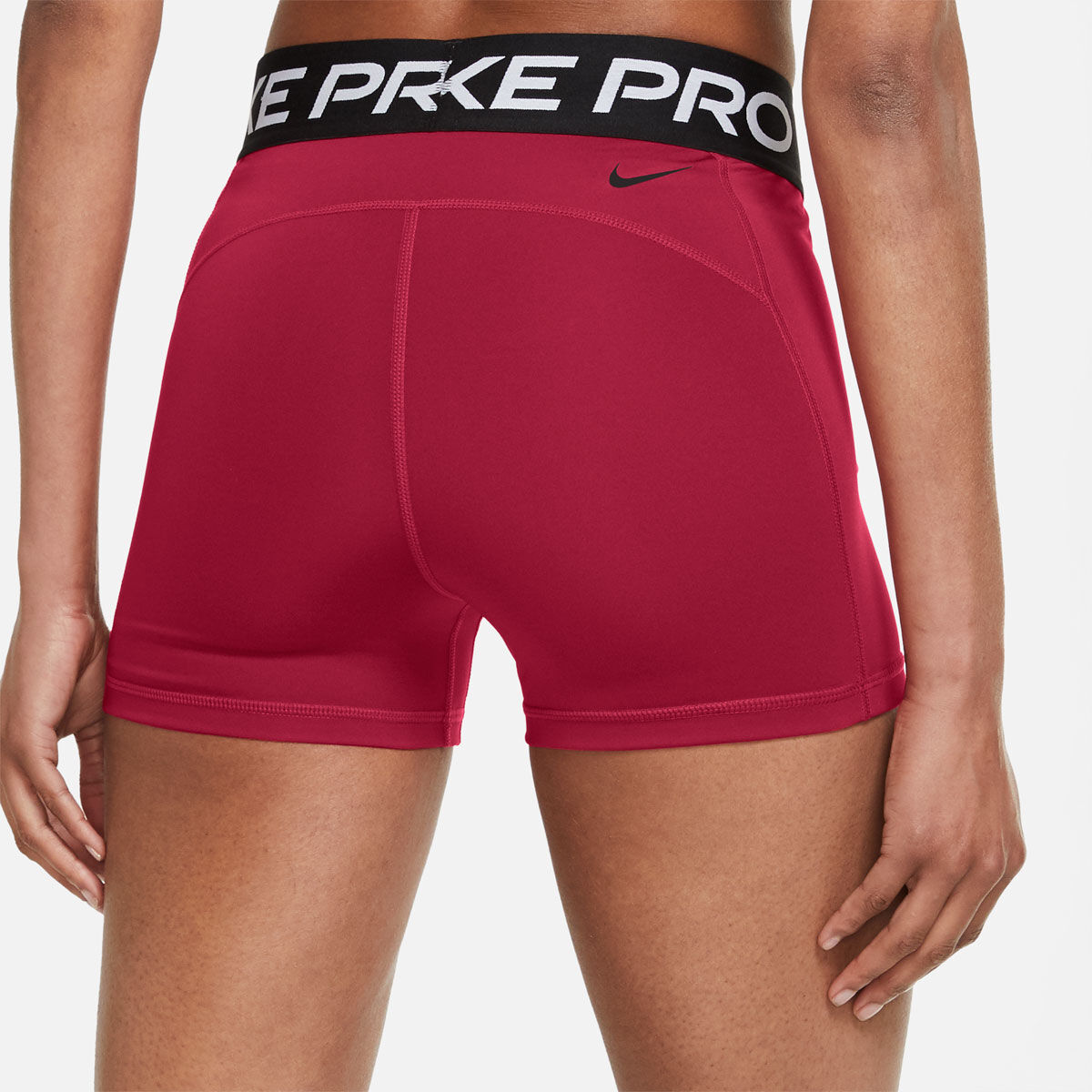 nike pro training 3 inch shorts in red