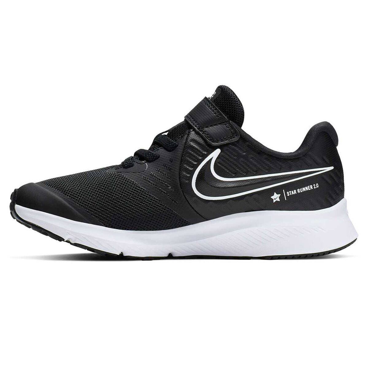 nike running shoes black and white
