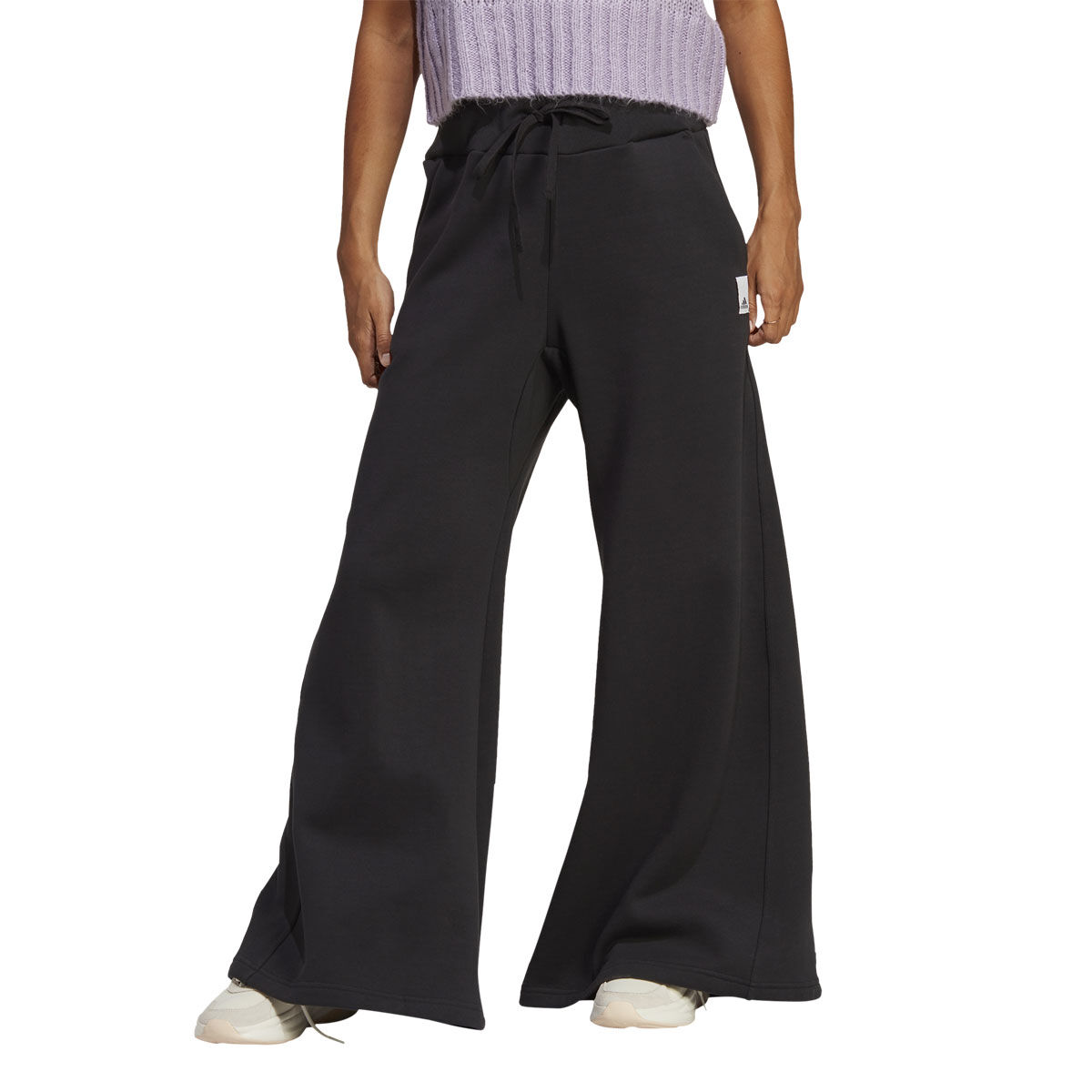 ADIDAS Future Icon Womens Cropped Flare Pants - BLACK