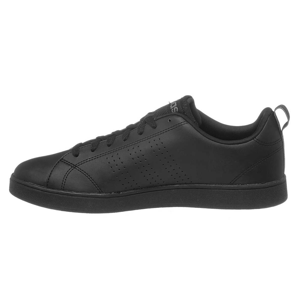 black adidas leather shoes