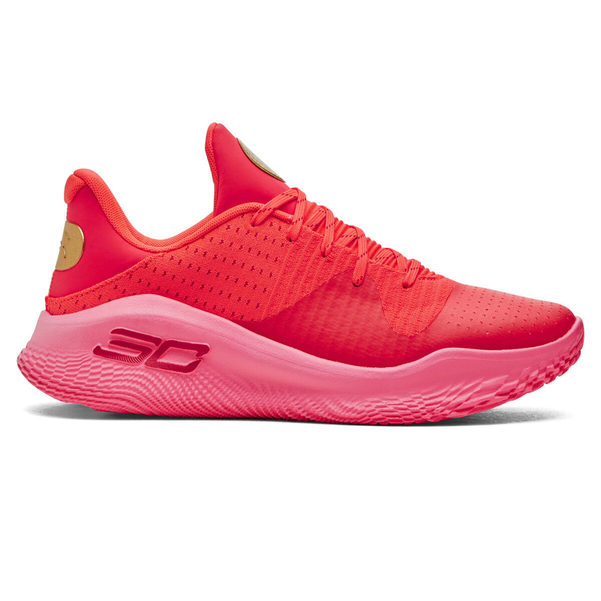 Under Armour Curry 4 Low Flotro Flooded Basketball Shoes Red US Mens 8 ...