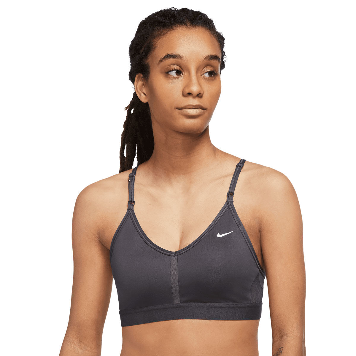 Nike Women's Dri-Fit Low-Impact Sports Indy Bra (Plus Size) Black 2X $35