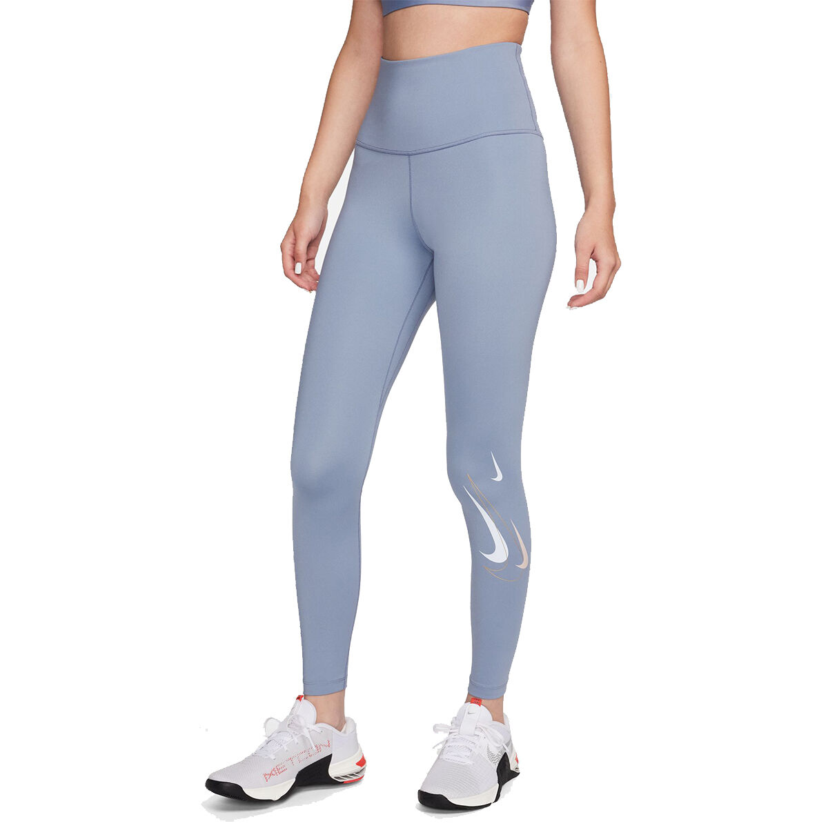 Nike Pro Bash Capris Pedal Pushers Women XS Running Tights Blue