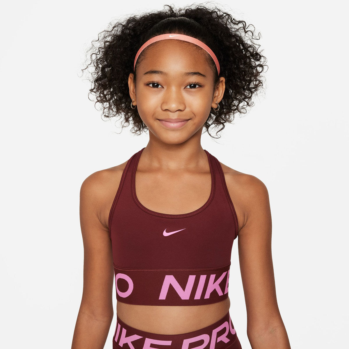 Nike Girls Dri-FIT Swoosh Sports Bra | Rebel Sport