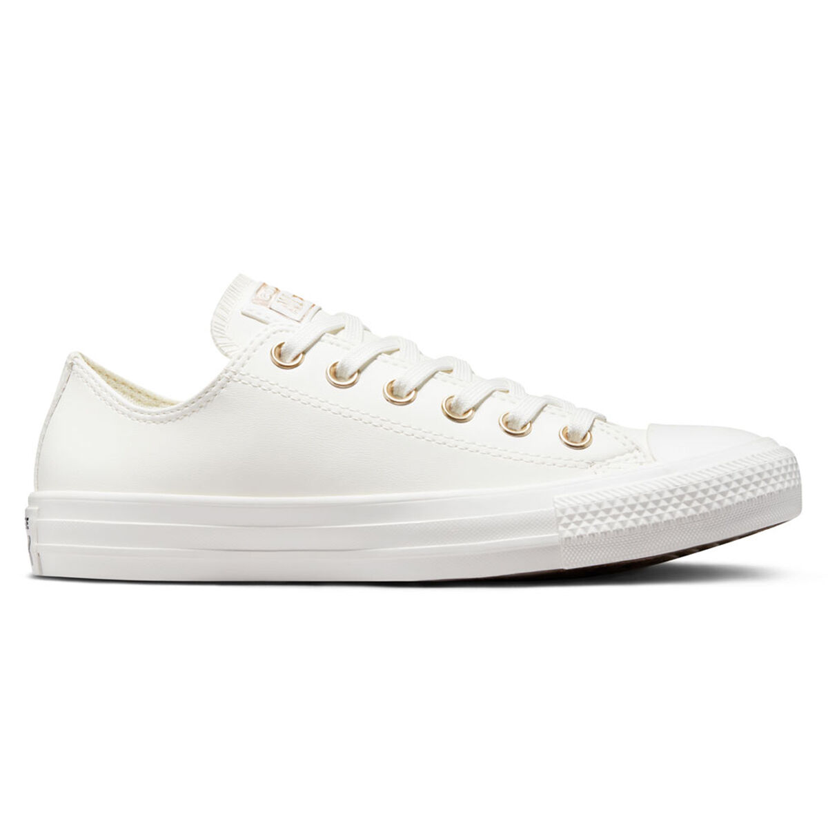 Women's white sales leather converse