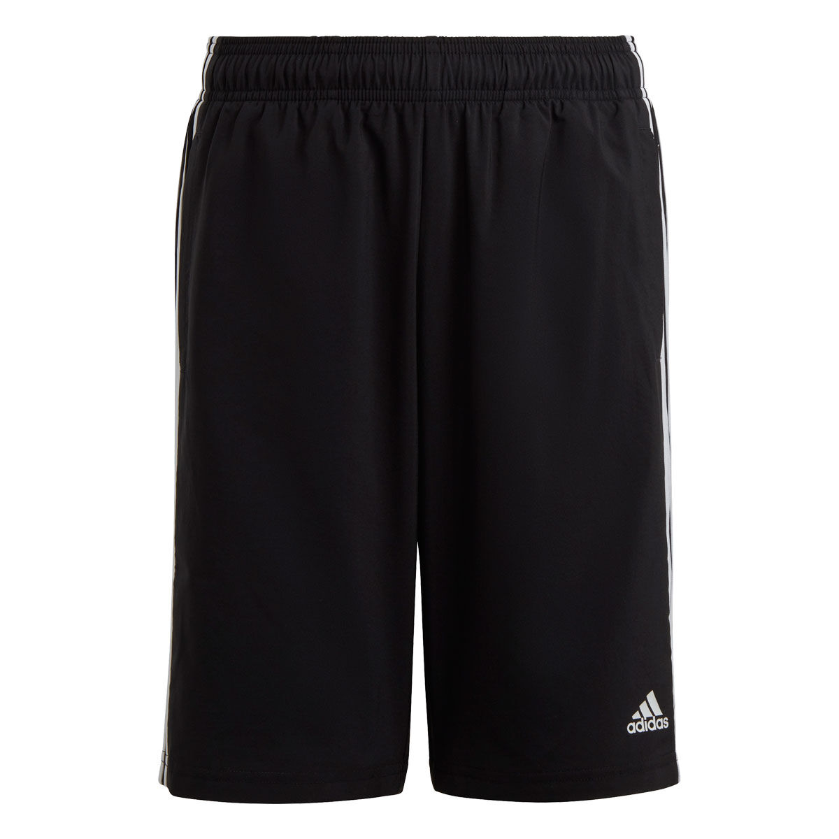 adidas Kids Essentials 3-Stripes Woven Shorts Black 8 | Rebel Sport