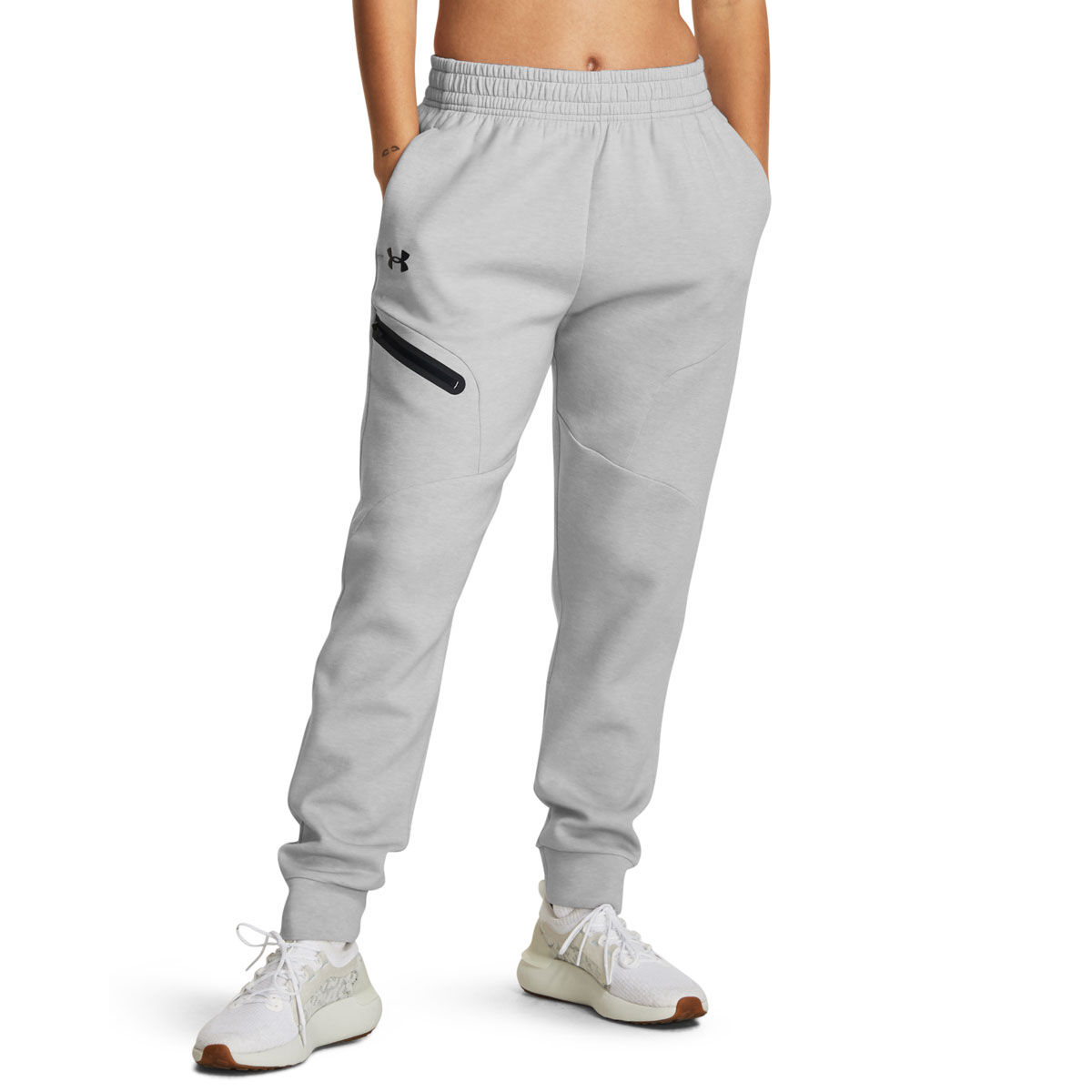 Under Armour Womens Unstoppable Fleece Joggers Grey XL