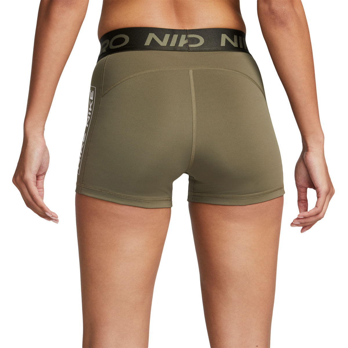 NIKE Pro Womens Compression Shorts - GREEN